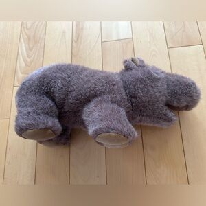 Vintage 80s GUND hippo plush